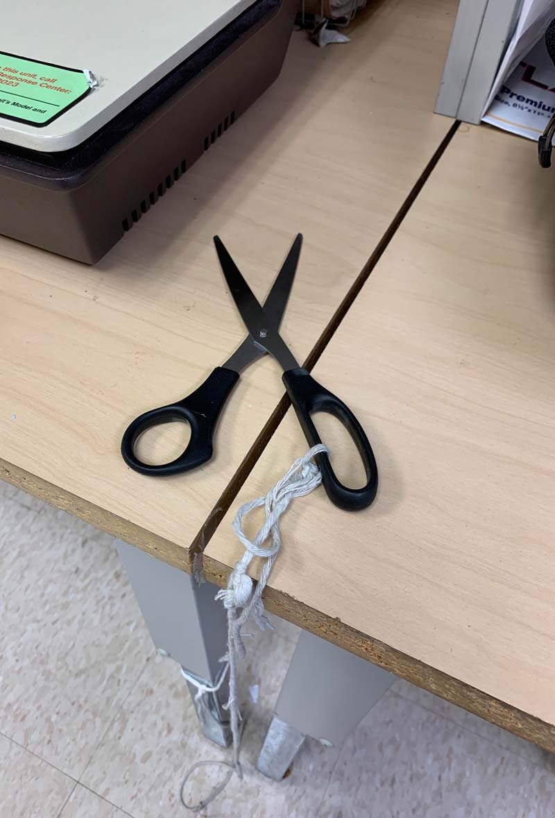 Four years since installing the “Scissor Anti-theft Device.” Nobody has figured out the flaw yet