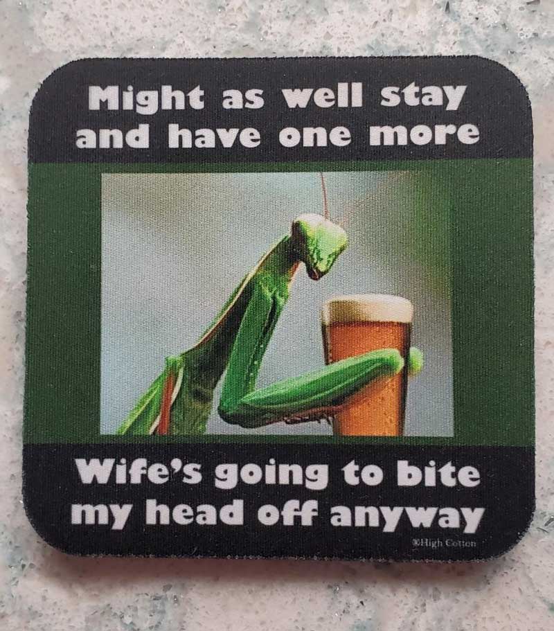 This drink coaster at my parents' house
