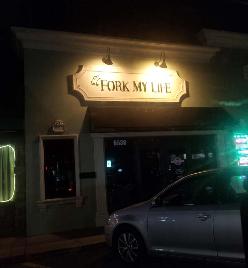 Drove to Sarasota and found this restaurant by chance, had to turn around and get a pic
