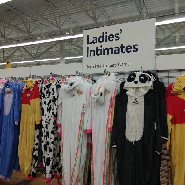 Ladies Intimates at Walmart