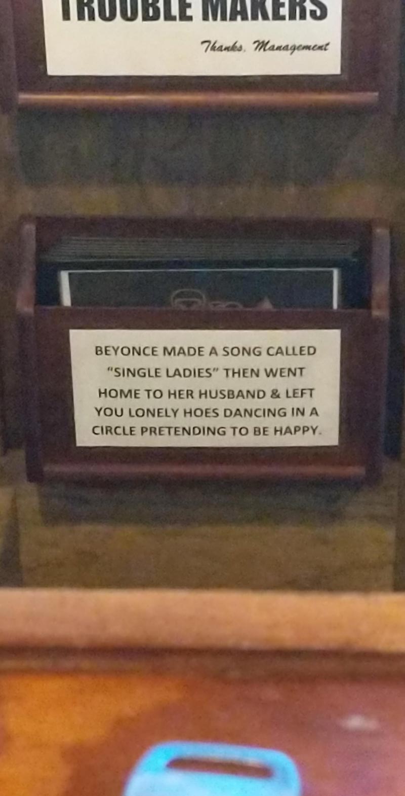Sign at my local bar