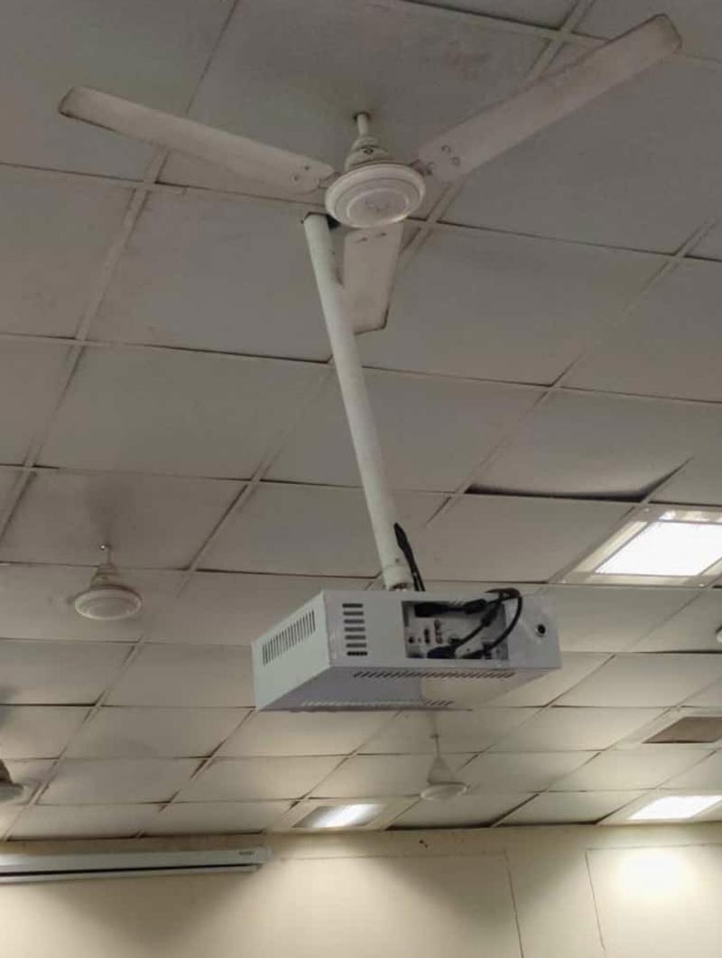 I'm studying in an engineering college. This is the ceiling of our classroom