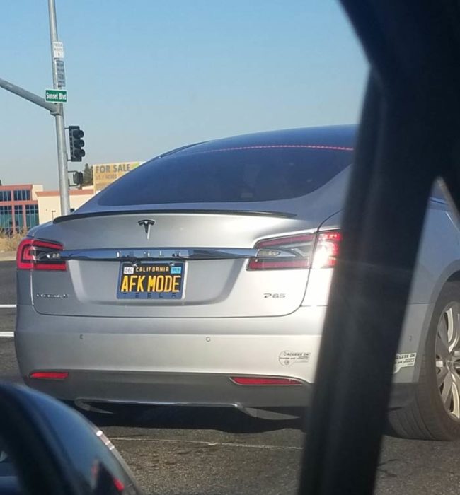 Saw this afk Tesla on my way to work this morning