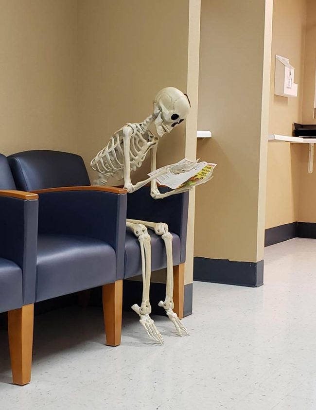 Accurate waiting room