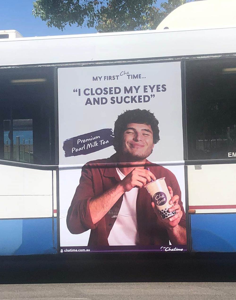 A friend saw this on a bus in Sydney