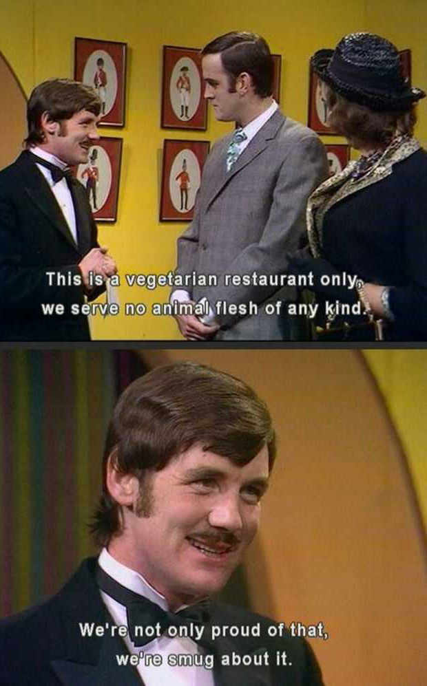 Monty Python predicted modern vegans