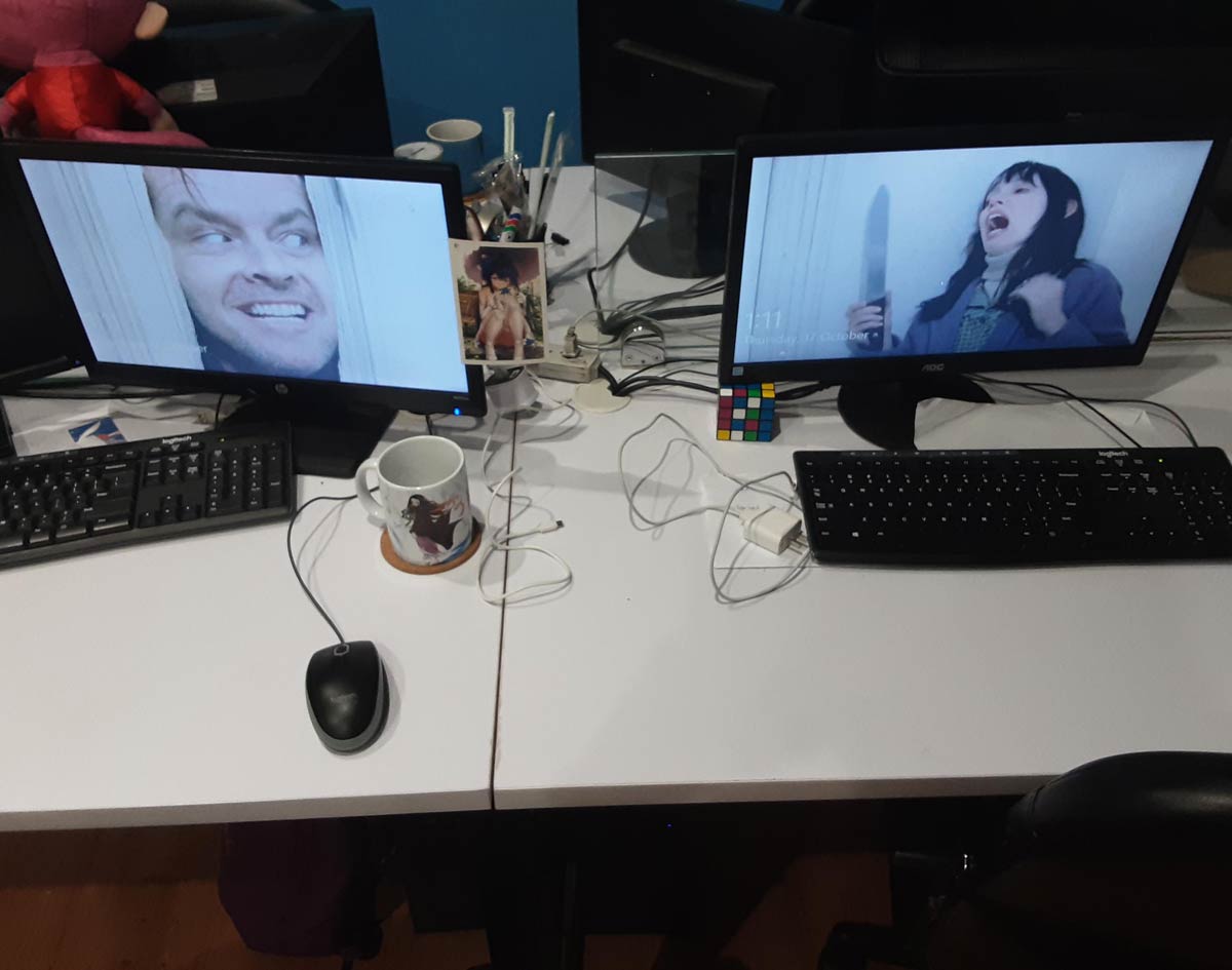 My co-worker's desks