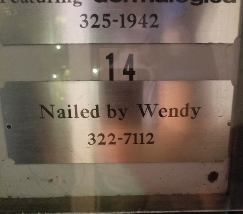 Awesome choice of company name Wendy