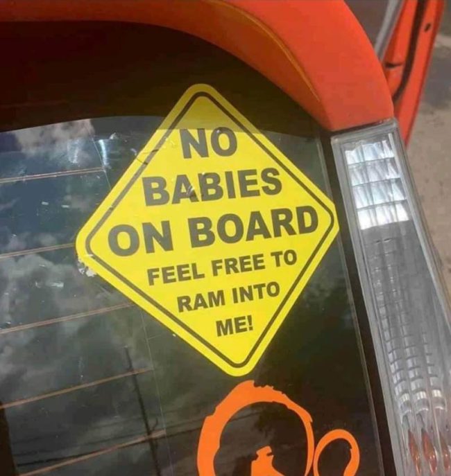 No babies on board
