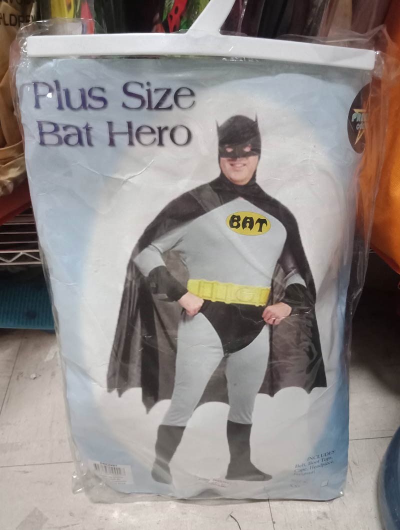 Plus size bat hero