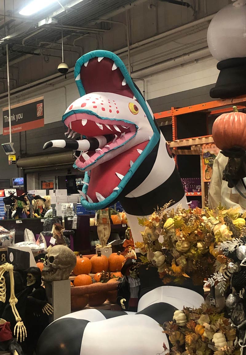 They sell the God damned Sandworm from Beetlejuice at Home Depot and I can’t tell if life is over or just beginning