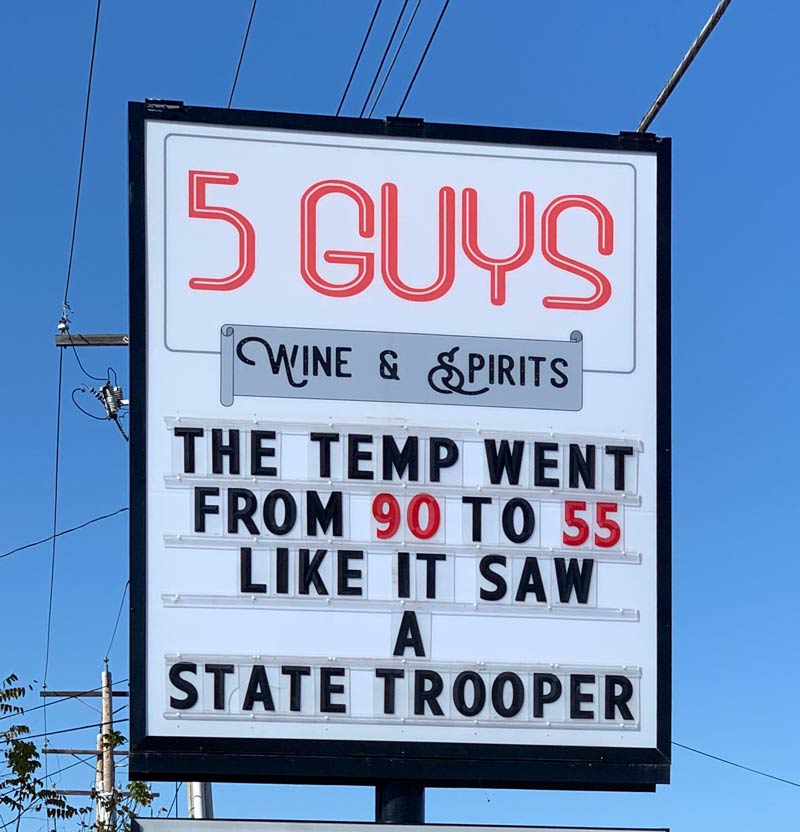 New sign at my local liquor store