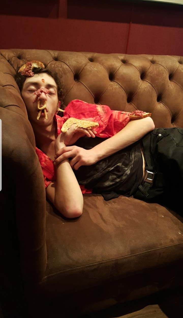 Never be the first person to fall asleep at a party