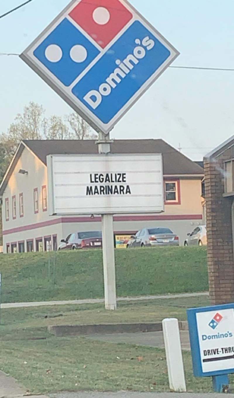My local Domino's is fighting for our rights!