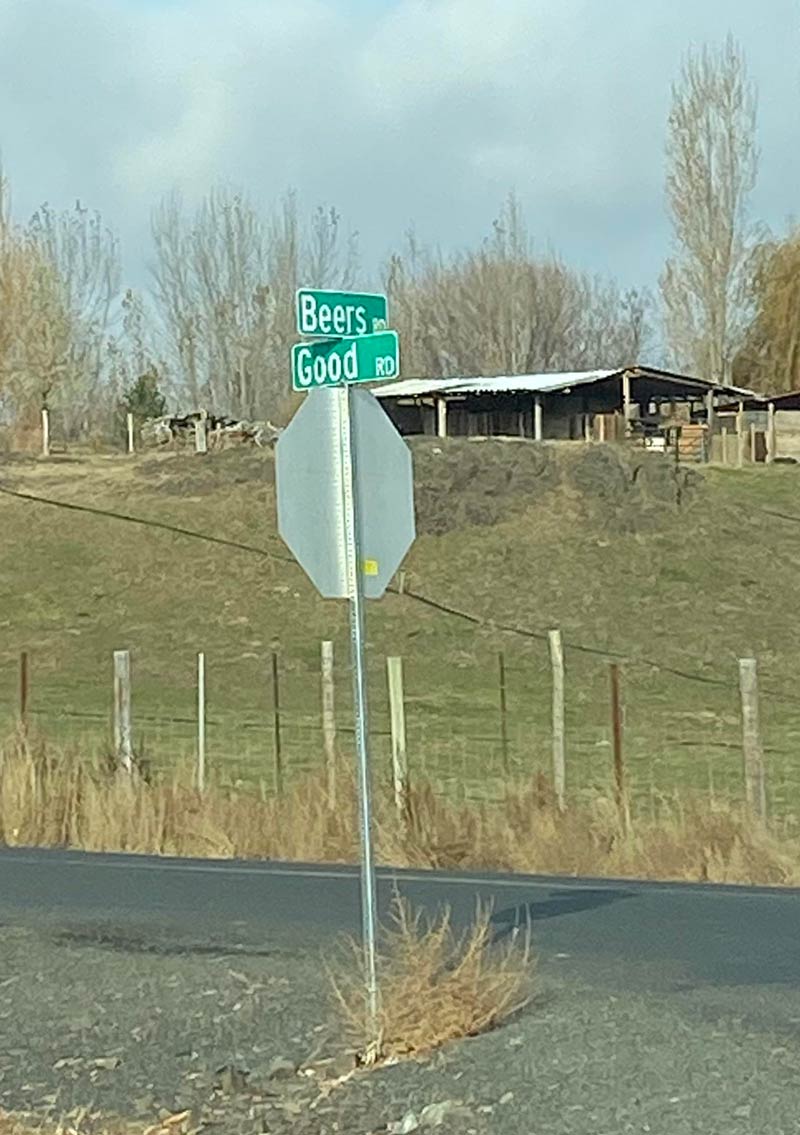 Drove past this intersection on my way to a meeting this morning