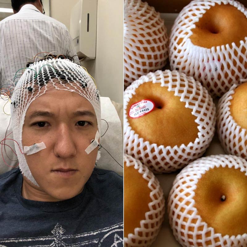 Got an EEG and felt like an Asian pear