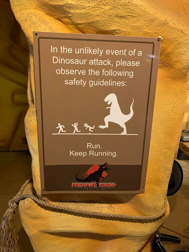 In the unlikely event of a dinosaur attack..