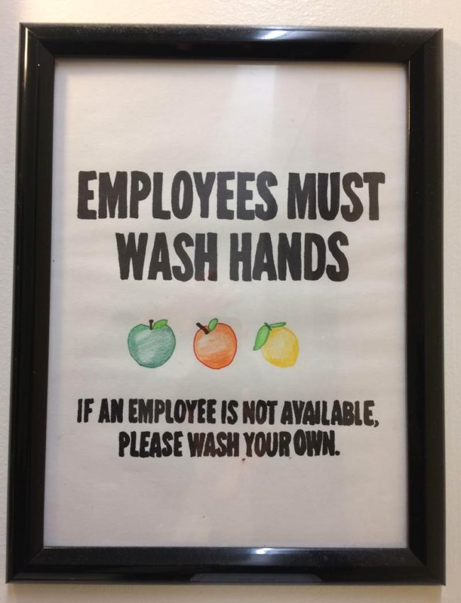 This sign in Corner Juice Charlottesville