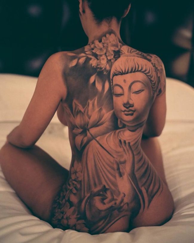 Buddha Back Tattoo