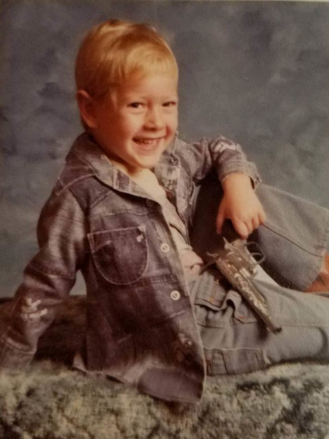 Full denim and an engraved 45. I peaked at 3