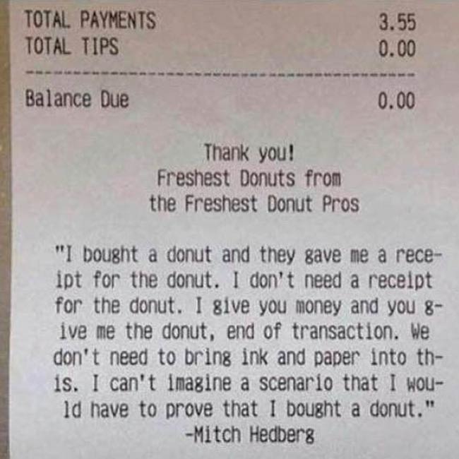 I bought a donut..
