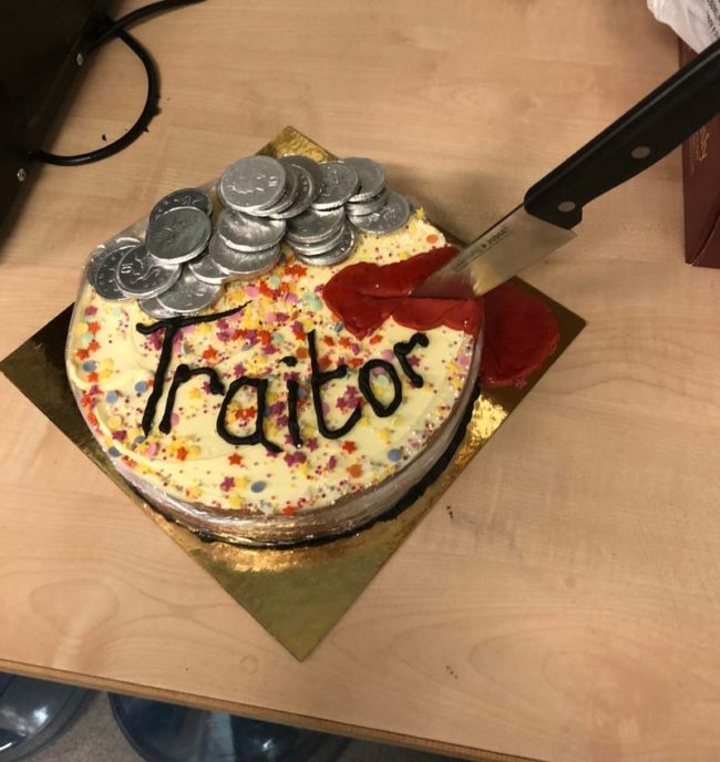 I start a new job in the new year. This was my leaving cake
