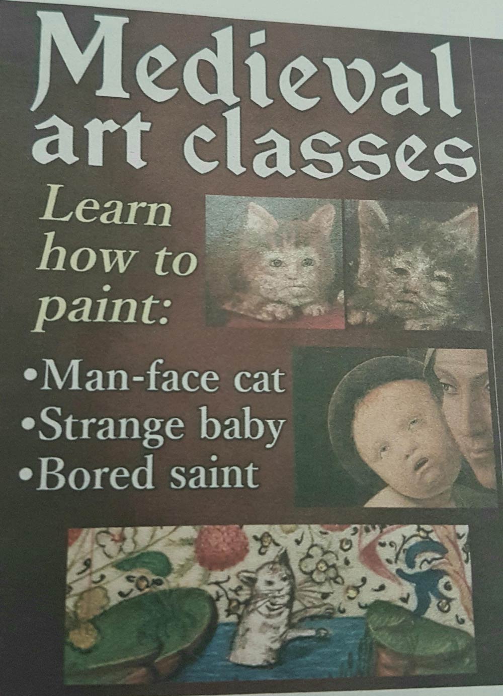 Found this ad in my local newspaper