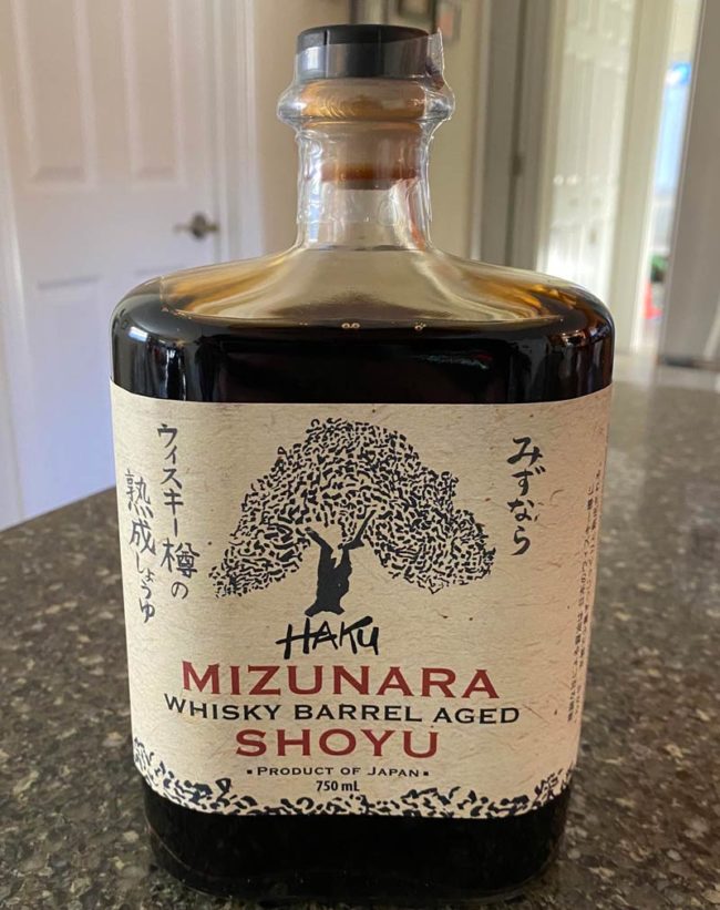 Mizunara is some of the best soy sauce
