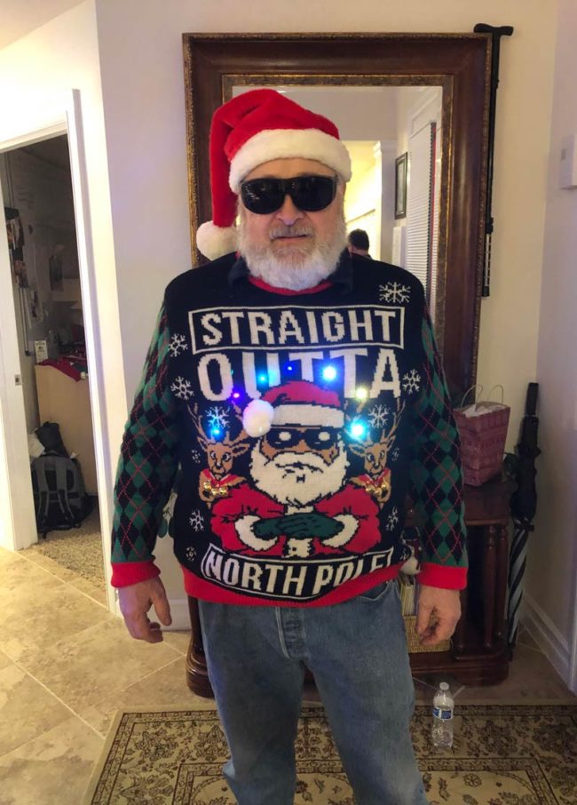 My father-in-law went the extra mile this year for Christmas
