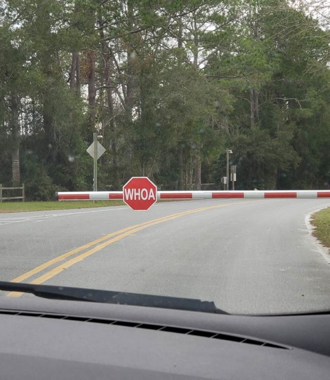 An alternate stop sign