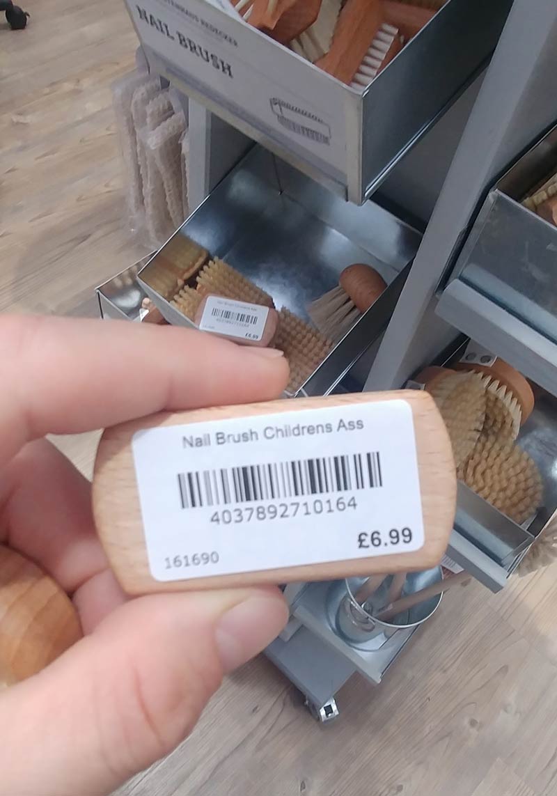 In Britain, we sell brushes for everything