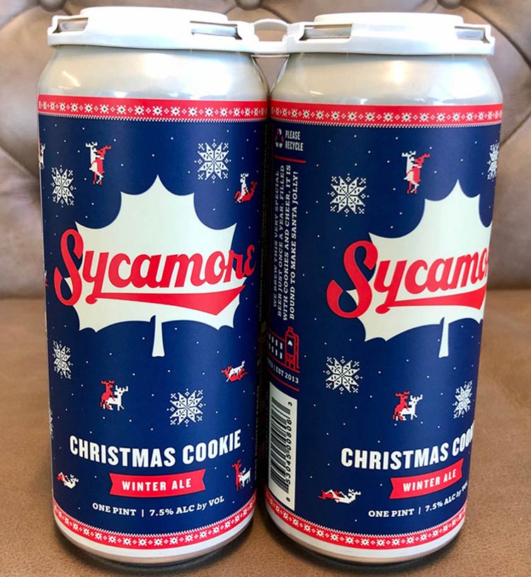Check out the reindeer on these beer cans