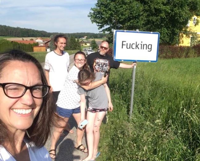 While visiting Austria, we drove an hour out of our way just to get a picture in this small town