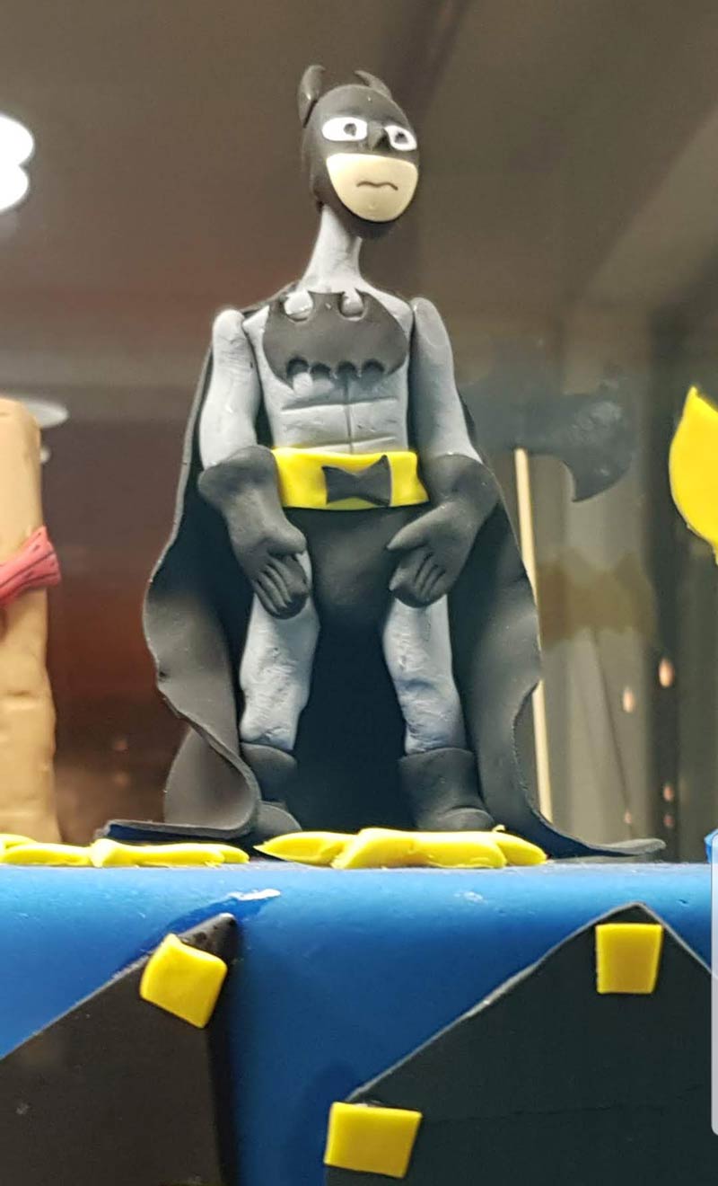 This Batman cake design from a local bakery