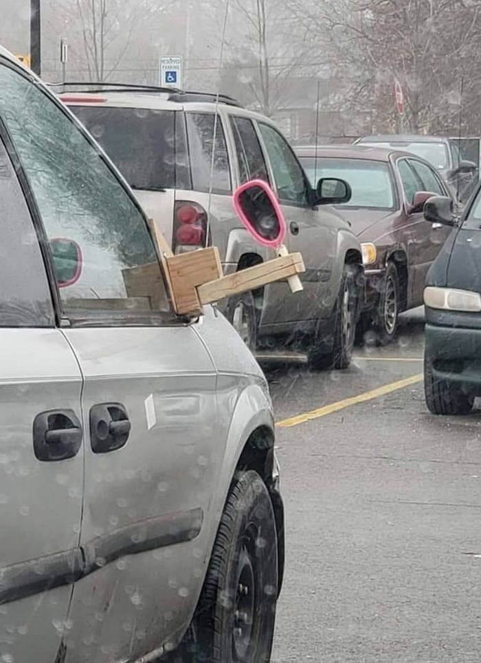 DIY car mirror