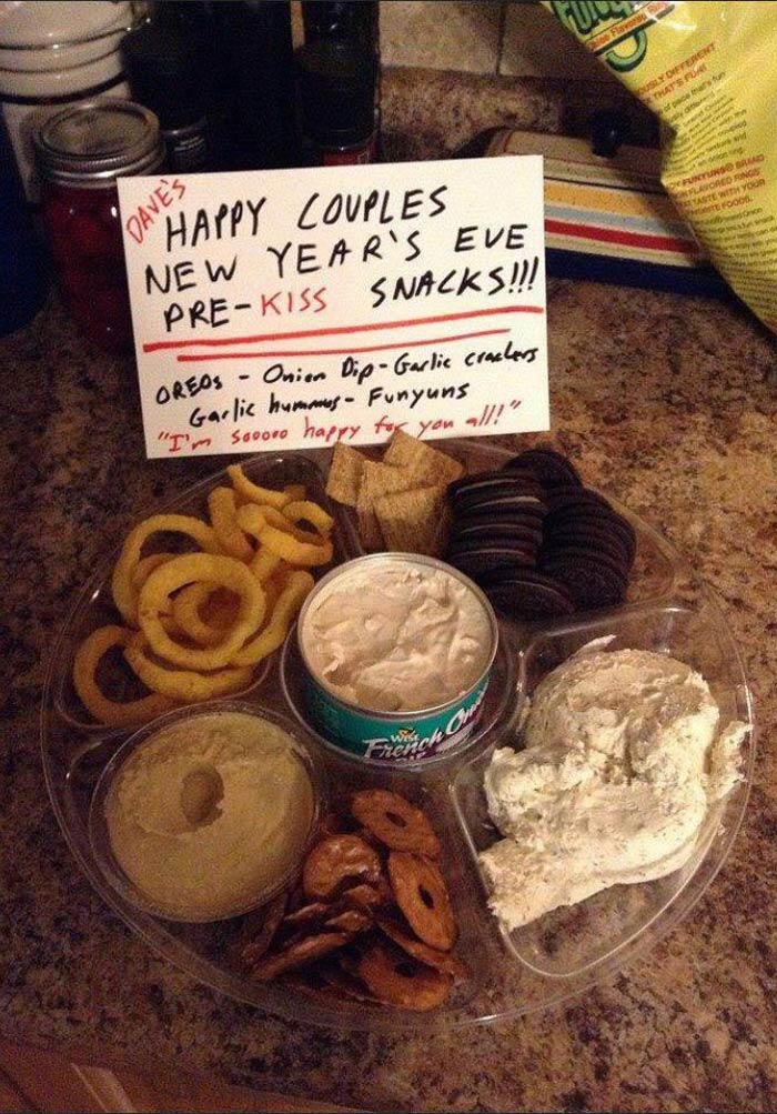Dave's New Year's snacks for couples