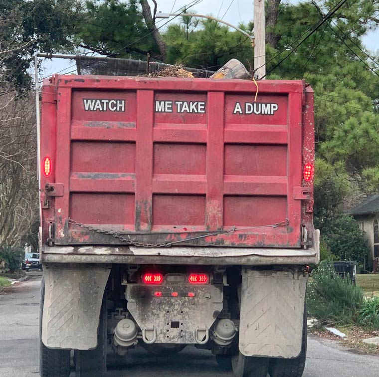 Stuck behind this truck today..