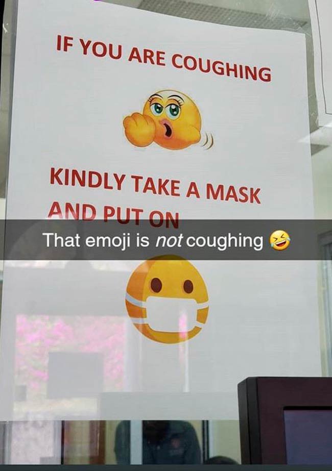 My sister’s school health clinic may need some emoji-education