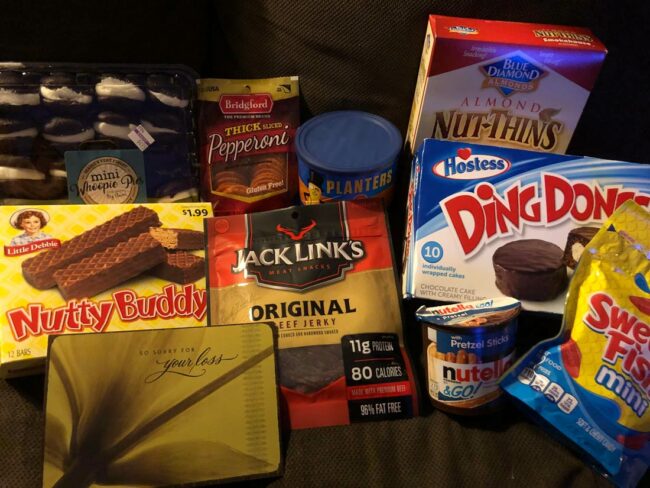 Got my husband some post-vasectomy snacks.. Amazing how much genital related food you can find!