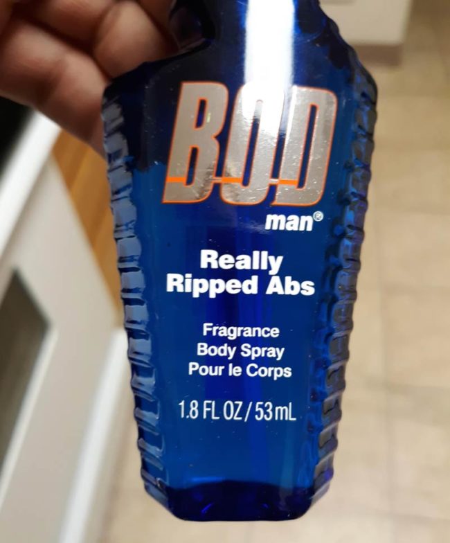 Finally, I don't have to smell like normal ripped abs anymore