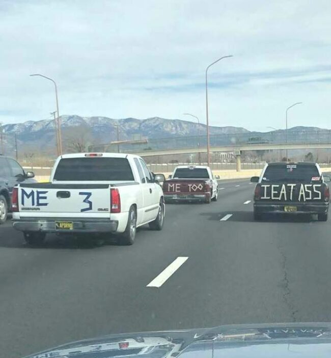 An interesting convoy on I-40