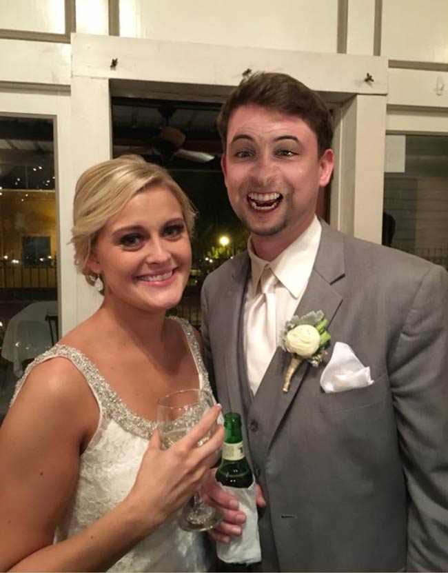 Faceswapped myself over my friend’s wedding pic. Replaced in one frame in his house. He hasn’t noticed