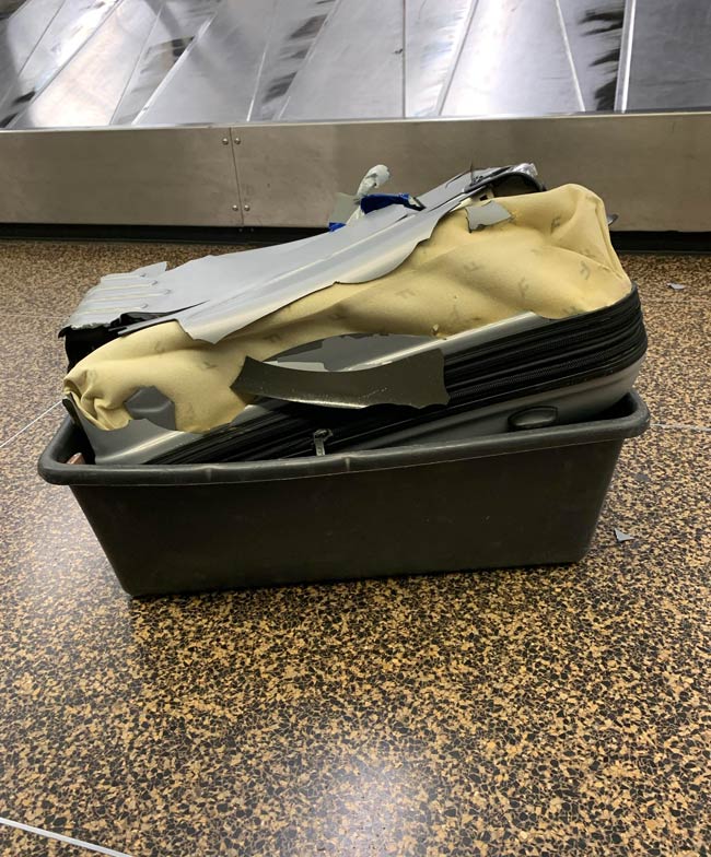 Thank you for flying Delta, please gather your stuff and throw it in the trash