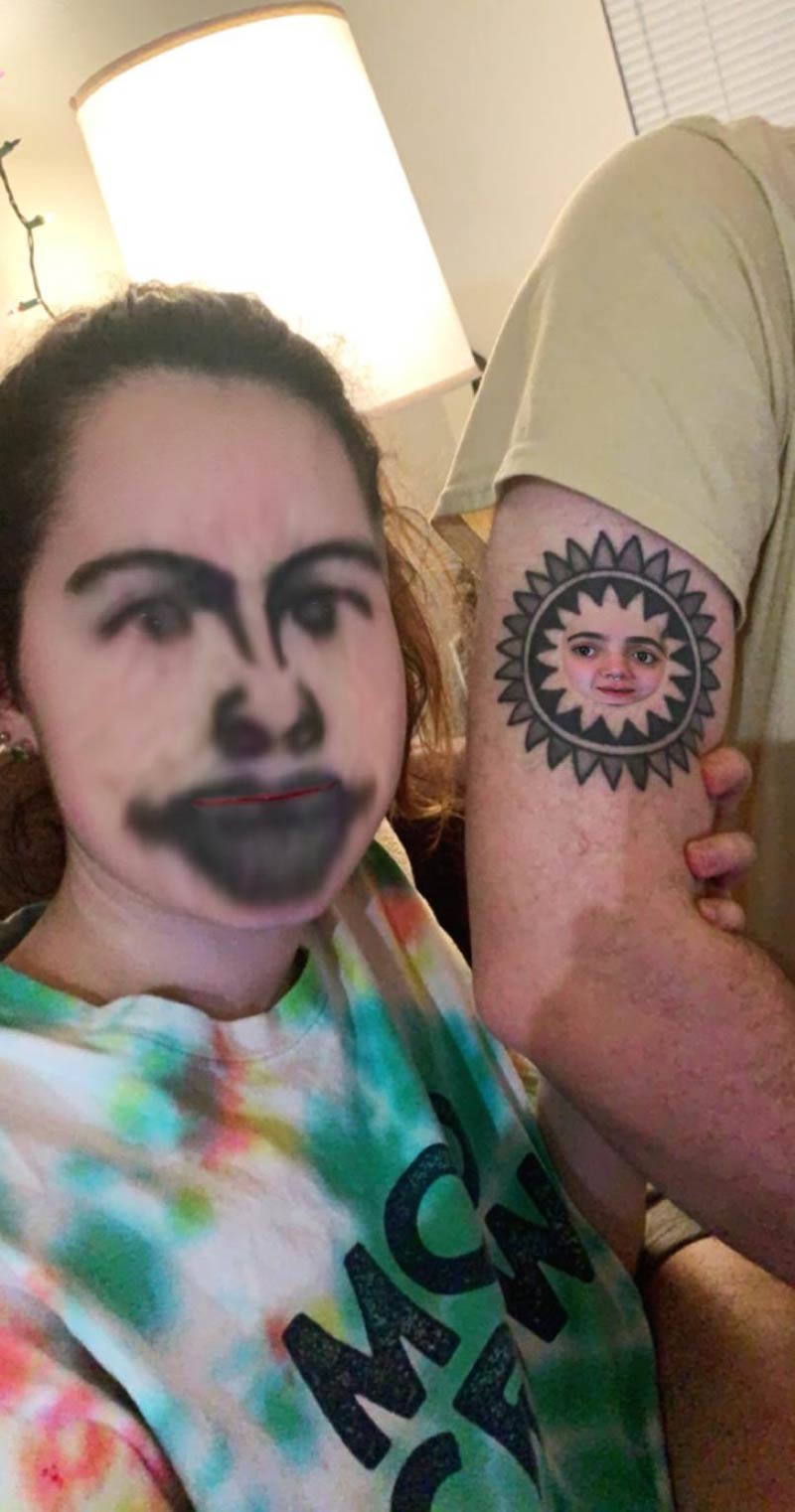 Tattoo face-swap