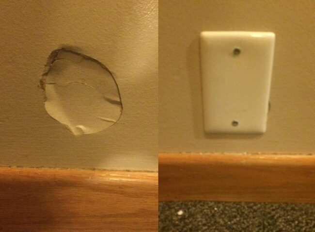 I like to consider myself a handyman. Gotta do what you gotta do to pass university dorm inspections