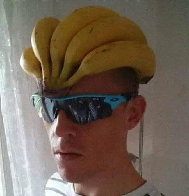 Banana helmet