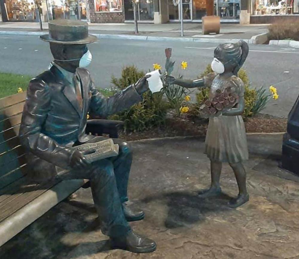 Updated statues in my home town