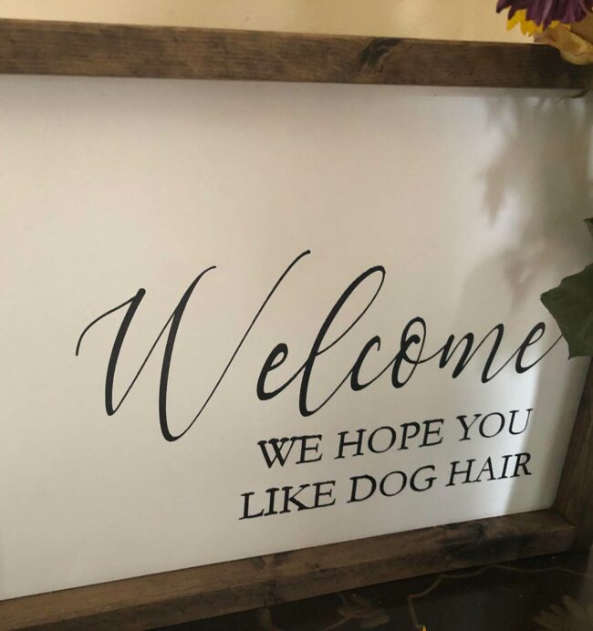 The sign at my friends house gave me a chuckle