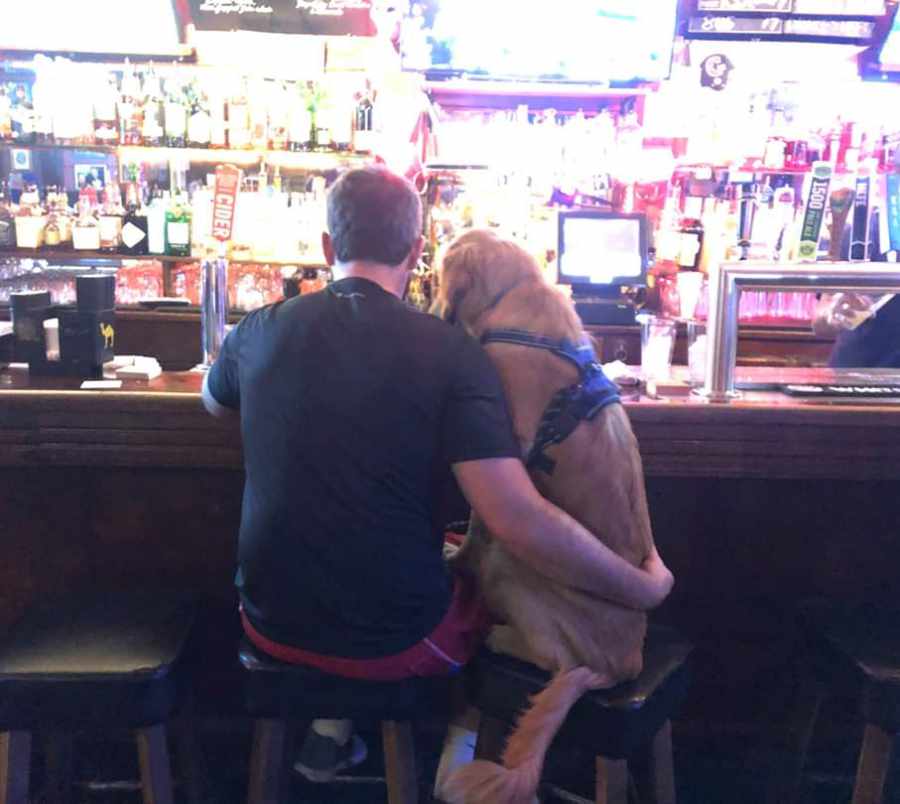 Spotted a happy couple enjoying happy hour together