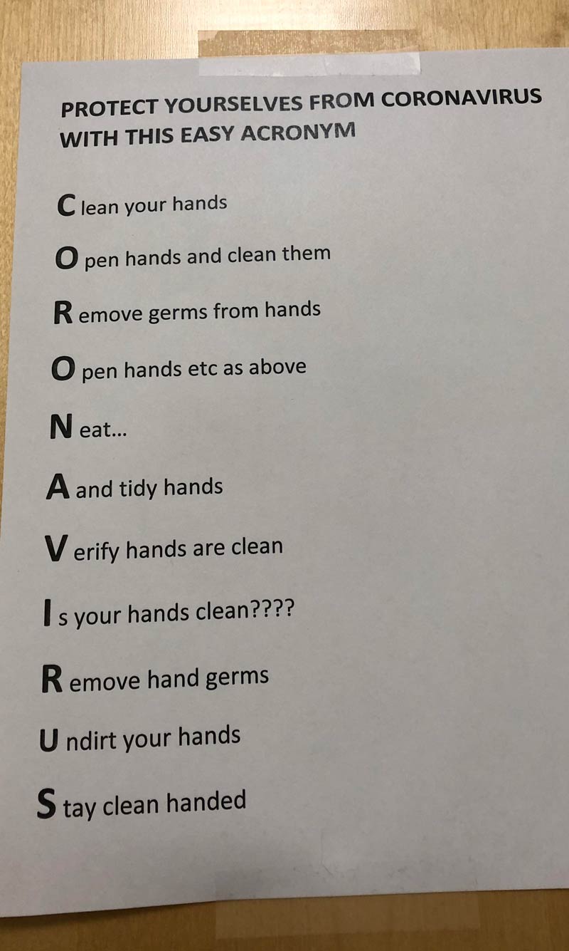 Someone posted this “How To” in our bathroom at work today